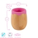 image 4 of Tiny Dining 4pc Fox Bamboo Suction Baby Feeding Set - Pink