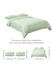 image 2 of Living and Home 3Pcs Duvet Cover and Pillowcases Bedding Set, Branch Print Design, King, Green | Green | King