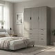 image 2 of RIGA 3 Door 6 Drawer Wardrobe | Grey | Cedar Grey & Cedar Grey | 10 x 44.5 x 79 | 1