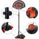 image 5 of Yaheetech 2.17-2.77M Adjustable Height Basketball Hoop System Black