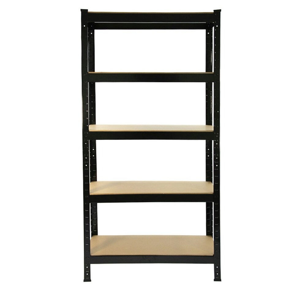 image 1 of Monster Racking T-Rax Heavy Duty Shelving Units, Black, 75cm W, 30cm D, Set of 4 Black