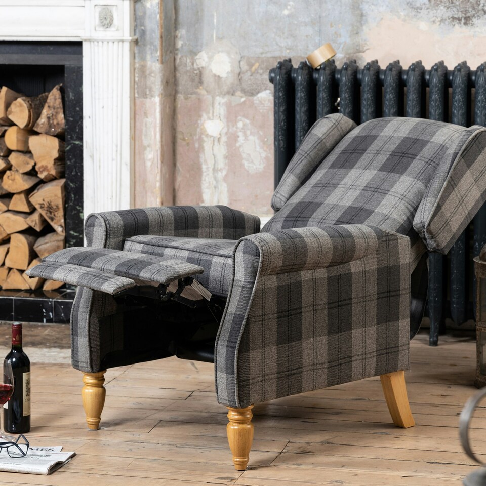 image 1 of Stanfield Recliner Armchair - Grey