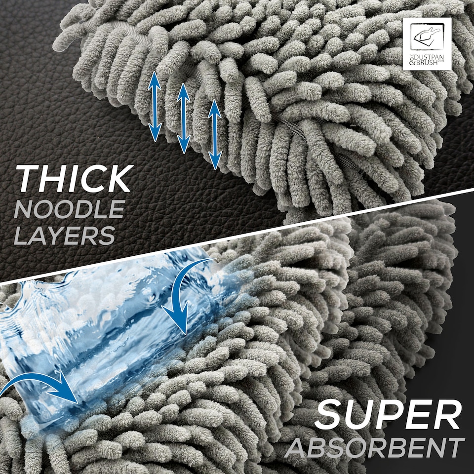 image 1 of Microfibre Cloth Car Wash Mitt Glove Double Sided Wash Mitt for Car Washing - Pack of 2