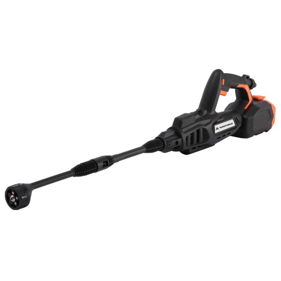 image 1 of Yard Force 20V 4.0Ah 5-in-1 Aquajet Cordless Pressure Cleaner 45 Bar Pressure 360L/h 6m Hose with Accessories | Black