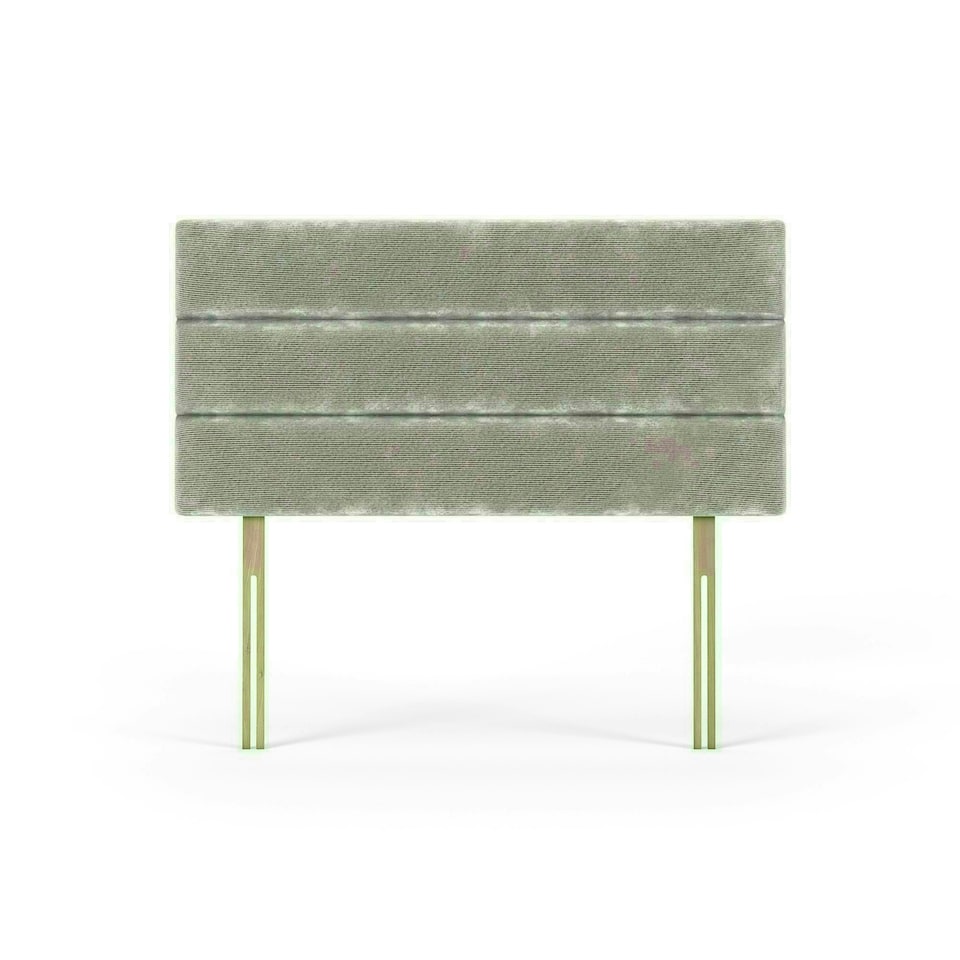 Milan Silver Chenille Headboard Single | Multi