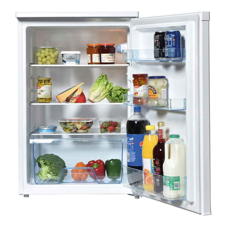 image 1 of Statesman L255W Freestanding Under Counter Larder Fridge, 131 Litre, White
