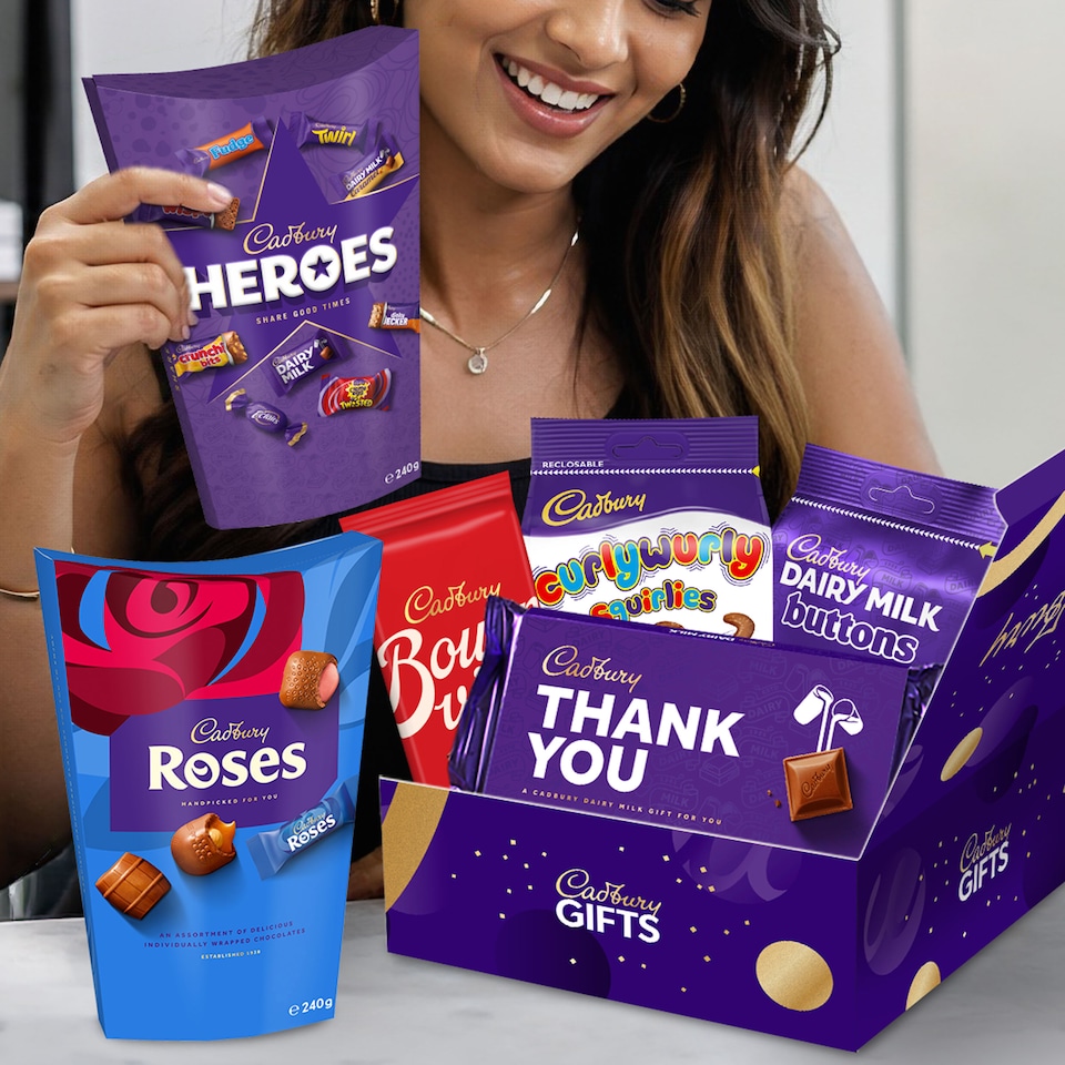 image 1 of Cadbury "Thank You" Large Chocolate Gift Box