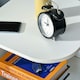 image 6 of Modern Side Table Three Layer Bedside Table Nightstand w/ 2 Storage Shelves White