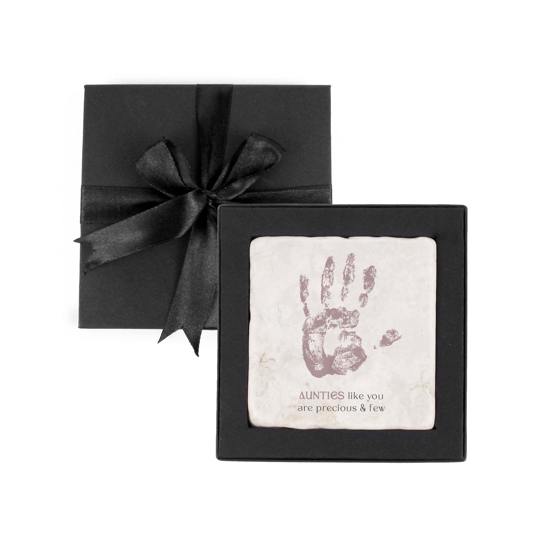 Aunties Like You Marble Coaster Mother's Day Gift Box Set - Pink