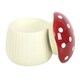 image 3 of Something Different Mushroom Oil Burner - Cream/Red - One Size