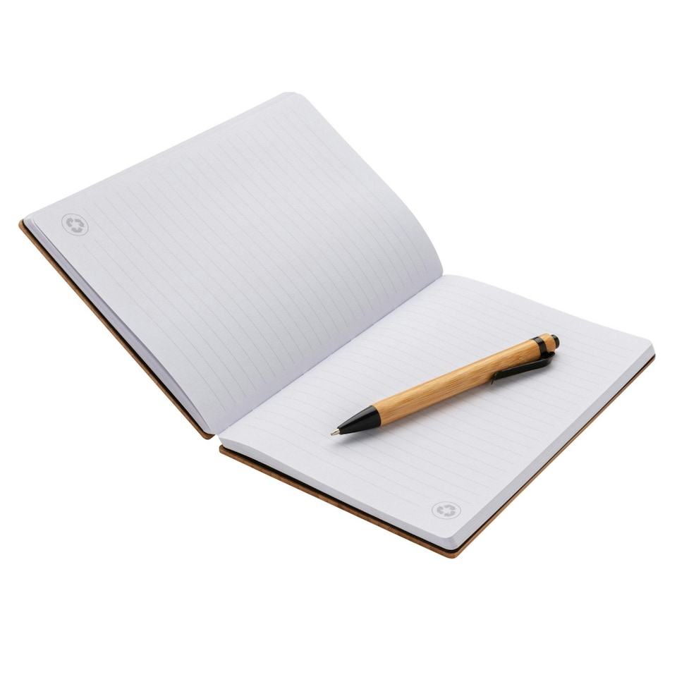image 1 of XD Collection Bamboo A5 Notebook & Pen Set - Brown - One Size