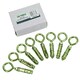 image 6 of 6mm Close Hook Anchor Eye Bolt Rawl Expansion Bolts Shield Wall 40 Pack