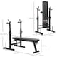 image 5 of HOMCOM Adjustable Weight Bench with Barbell Rack, Dip Station, Black