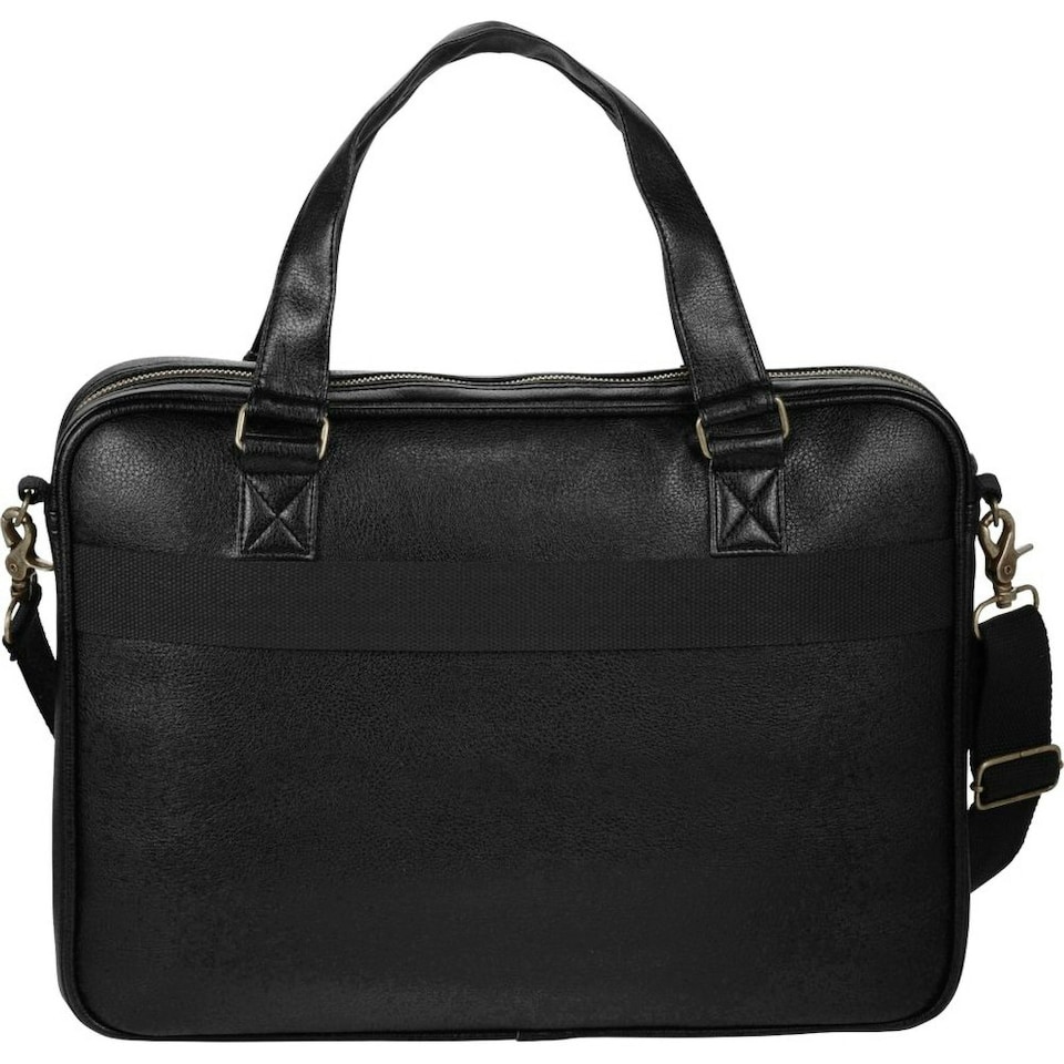 image 1 of Avenue Oxford 15.6in Laptop Slim Briefcase - Solid Black - 39 x 5 x 30cm | Black