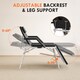 image 3 of HOMCOM 3 Section Adjustable Massage Table, Beauty Bed for Spa, Lash, Black | Black