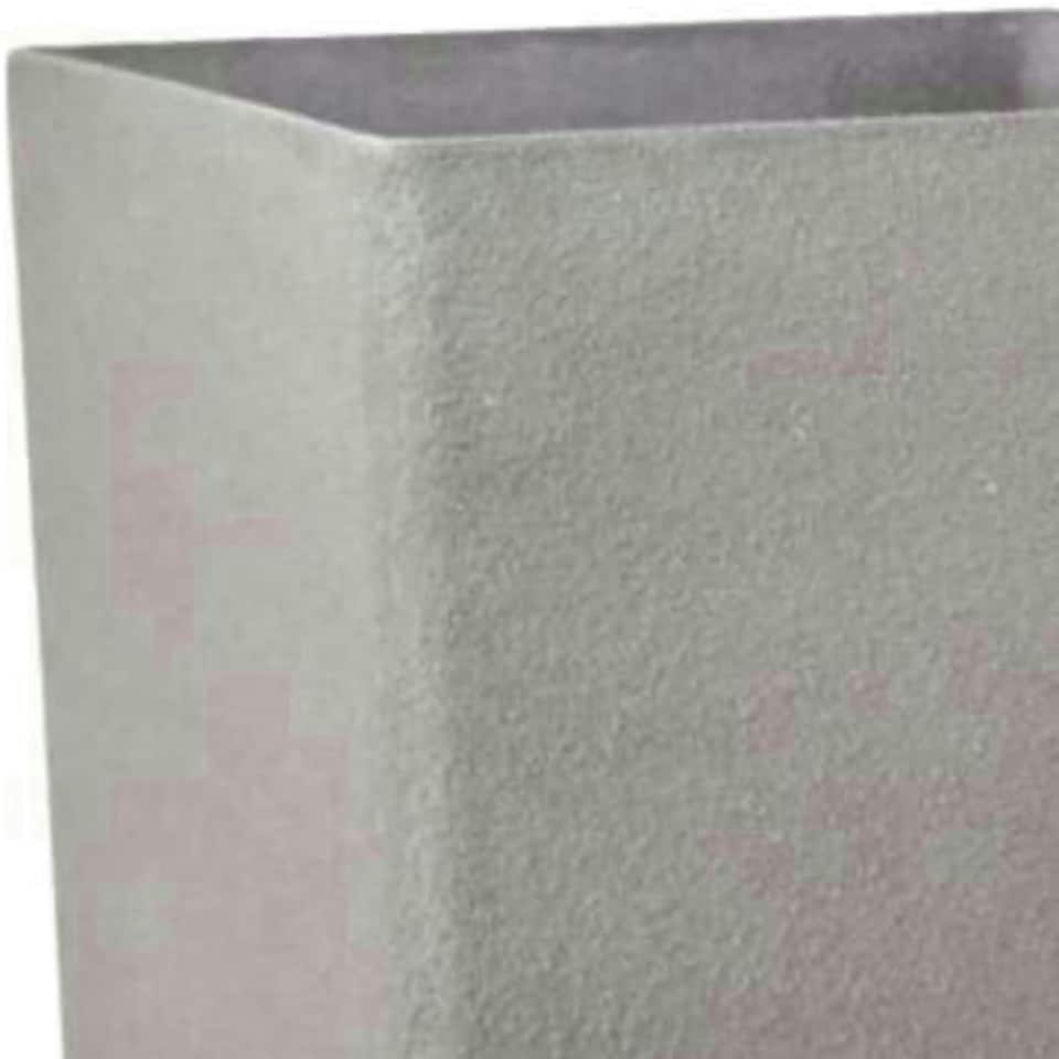 image 1 of Primrose Volcanic Grey Square Outdoor Stone and Resin Composite Planter 48cm