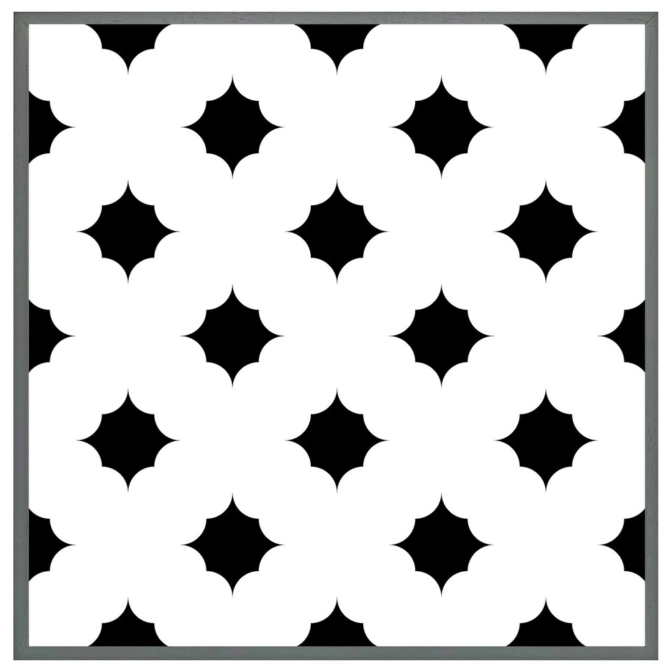 image 1 of Star ornament (Picture Frame) Black | L