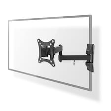 Nedis Full Motion TV Wall Mount 13-27 Inch Swivel Tilt Bracket, 180° Rotation, Extendable Arm 350mm, VESA Compatible, 15kg Capacity
