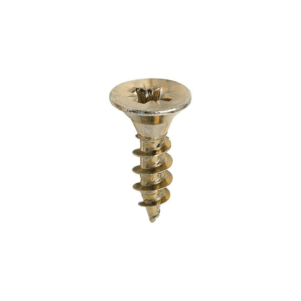 Timco - Classic Multi-Purpose Screws - PZ - Double Countersunk - Yellow (Size 4.5 x 16 - 200 Pieces)