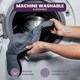 image 6 of Potty Training Car Seat Protector Cover for Spills, Nappy Leaks, and Accidents - No Bucklehole Grey