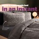 image 2 of Silentnight 10.5 Tog Teddy Fleece Coverless Duvet and Pillowcase Set Grey | Grey | Single