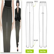 Style Arc Willow Pants Paper Sewing Pattern – Women’s Trousers, UK Sizes 4–16, Intermediate