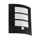 image 2 of EGLO City 1-Light Black Outdoor Wall Lamp With Motion Sensor
