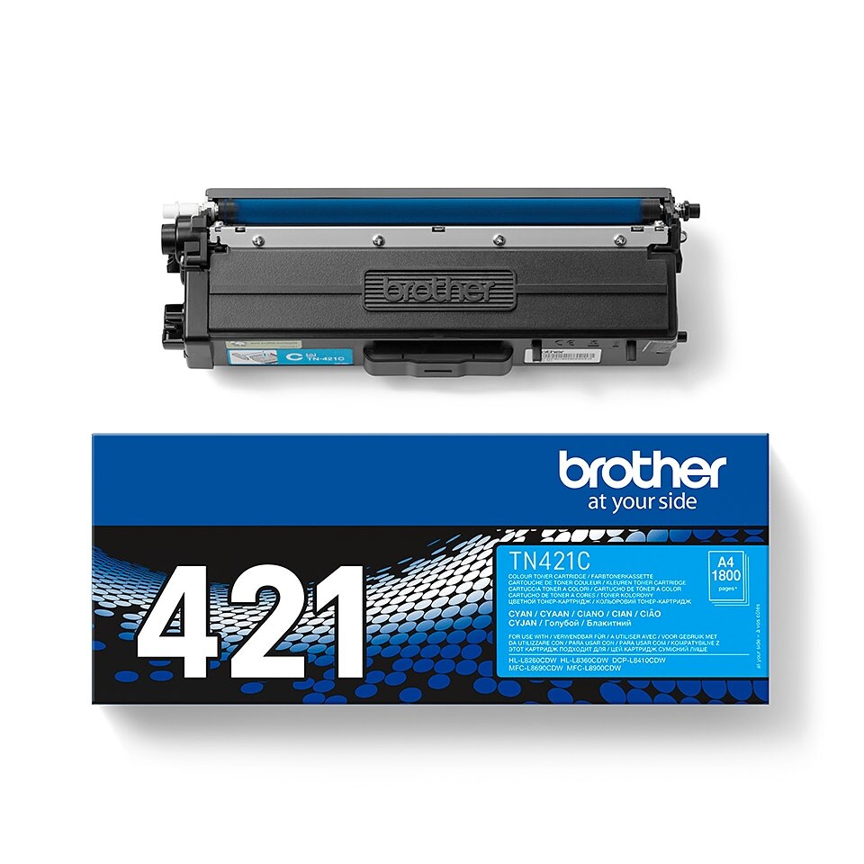 image 1 of Set of 4 Brother TN421 Black Cyan Magenta Yellow Toner Cartridges Multi | Set of 4 Compatible Brother Toner Cartridges