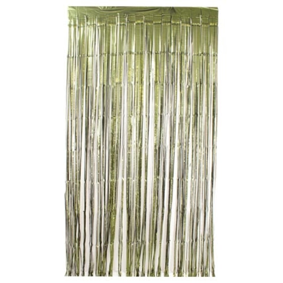 Matte Olive Green Foil Door Curtain Backdrop 1.9m x 99cm