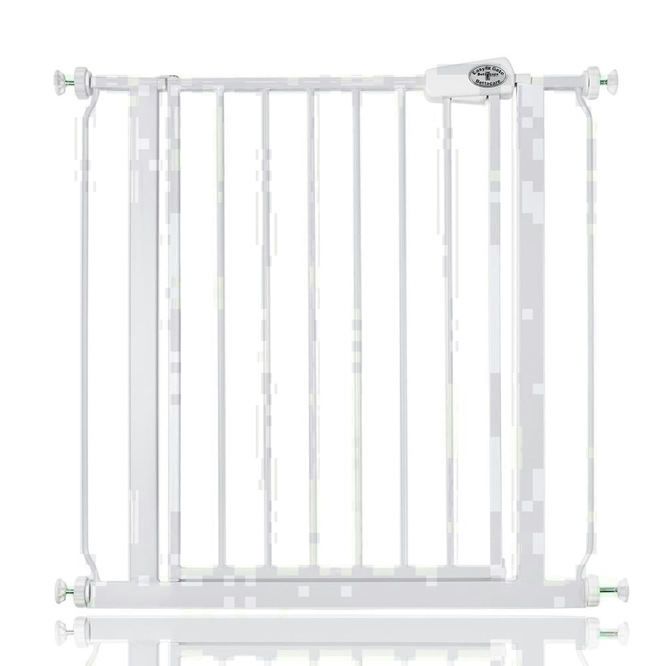 image 1 of Bettacare Easy Fit Gate, 75cm - 83cm, White, Pressure Fit Stair Gate, Baby Gate for Doors Hallways and Spaces