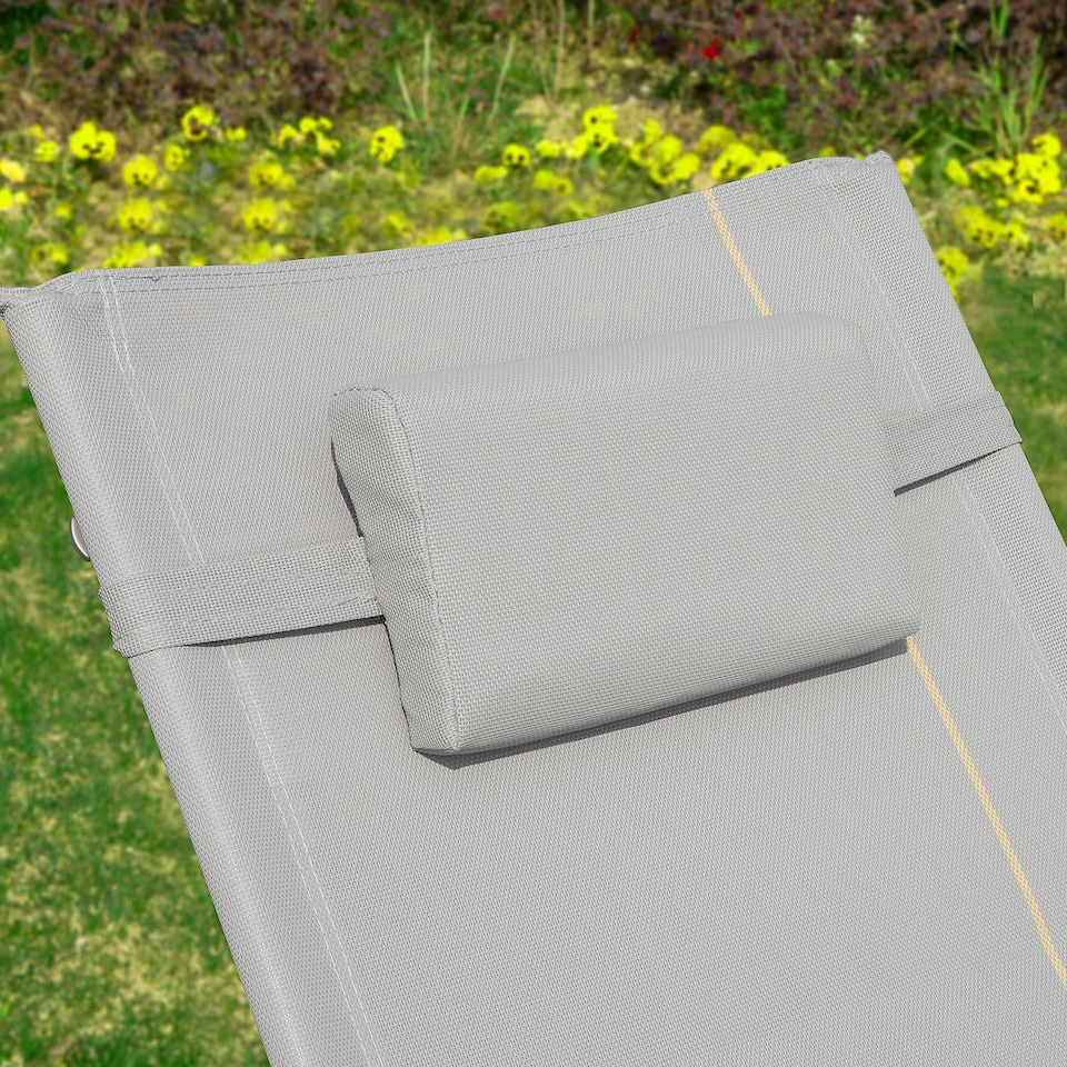 image 1 of SoBuy OGS28-HG,Outdoor Garden Rocking Sun Lounger Recliner