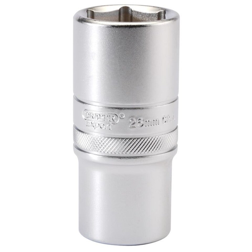 26Mm6Pt Deep Socket 1/2 Dr-Pk - 16656