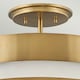 image 2 of Hinkley Echelon Cylindrical Ceiling Light Heritage Brass