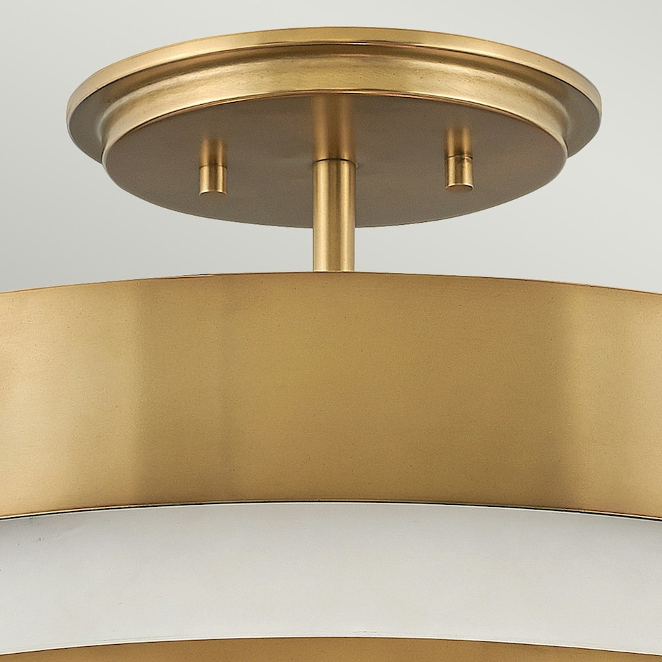 image 1 of Hinkley Echelon Cylindrical Ceiling Light Heritage Brass