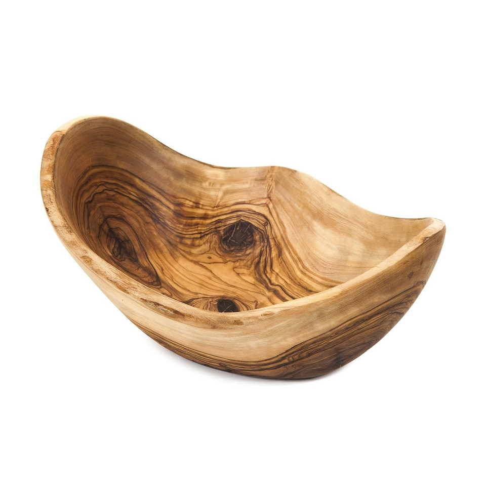 image 1 of Verano Spanish Ceramics Olive Wood Oval Bowl - 23cm | Brown | 1