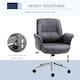 image 3 of Vinsetto Swivel Computer Office Chair Mid Back Desk Chair for Home, Deep Grey