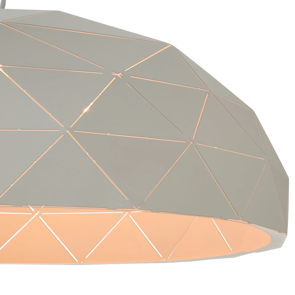 image 1 of Interiors by Premier Large White Dome Pendant Light