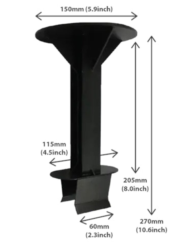 image 1 of Pack of 256 stilts and 1000 4.00mm x 30mm wood screws | Black