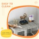 image 8 of PawHut Dog Crate Furniture, Dog Crate End Table w/ Soft Cushion, Double Door