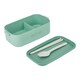 image 6 of Living and Home Stackable Bento Lunch Box with Handle 2 Layer, Green, 2700ml | Green