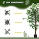 image 4 of HOMCOM Decorative Artificial Plants Ficus in Pot, Fake Plants for Home Indoor Decor, 150cm