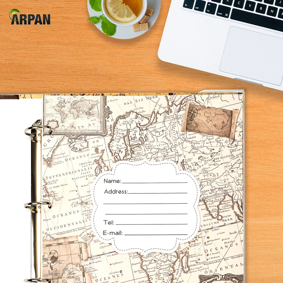image 1 of ARPAN Extra-Large 3-Ring Binder Self Adhesive Photo Album – 20 Sheets / 40 Sides – Sticky Page Scrapbook Memory Album for Photos, Keepsakes & Special Occasions