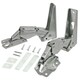 image 6 of SPARES2GO Integrated Hinges compatible with Hettich Fridge Freezer Door Hinge 3905 3362 3363 5.0 41,5 Silver