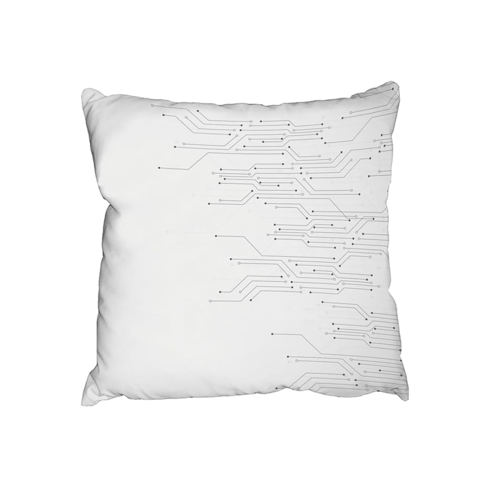 digital background with technology circuit board (Outdoor Cushion)