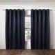 image 2 of Metro Thermal Blackout Eyelet Curtains 168cm x 228cm Navy | Blue | Blue