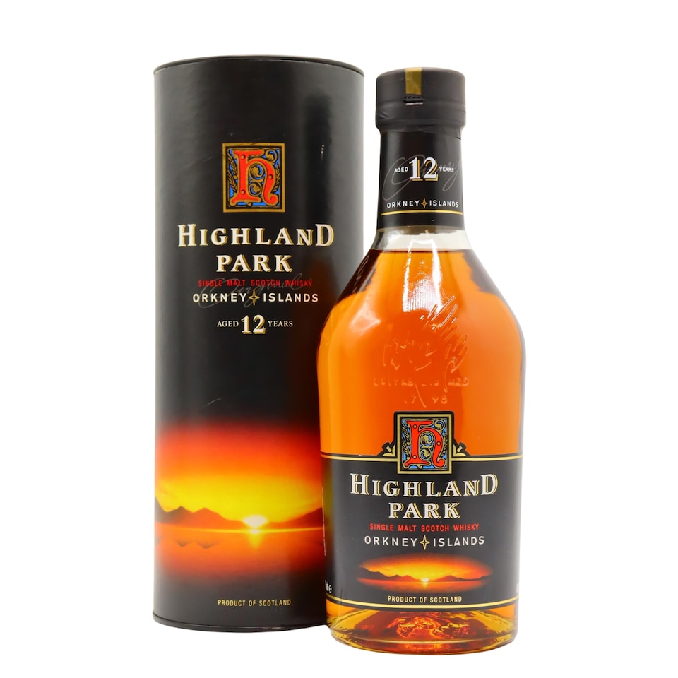Highland Park - Orkney Islands Single Malt 12 year old Whisky (1990's Bottling)