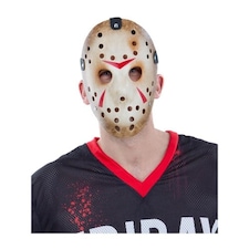 Jason Voorhees Friday the 13th Fancy Dress Face Mask Multi