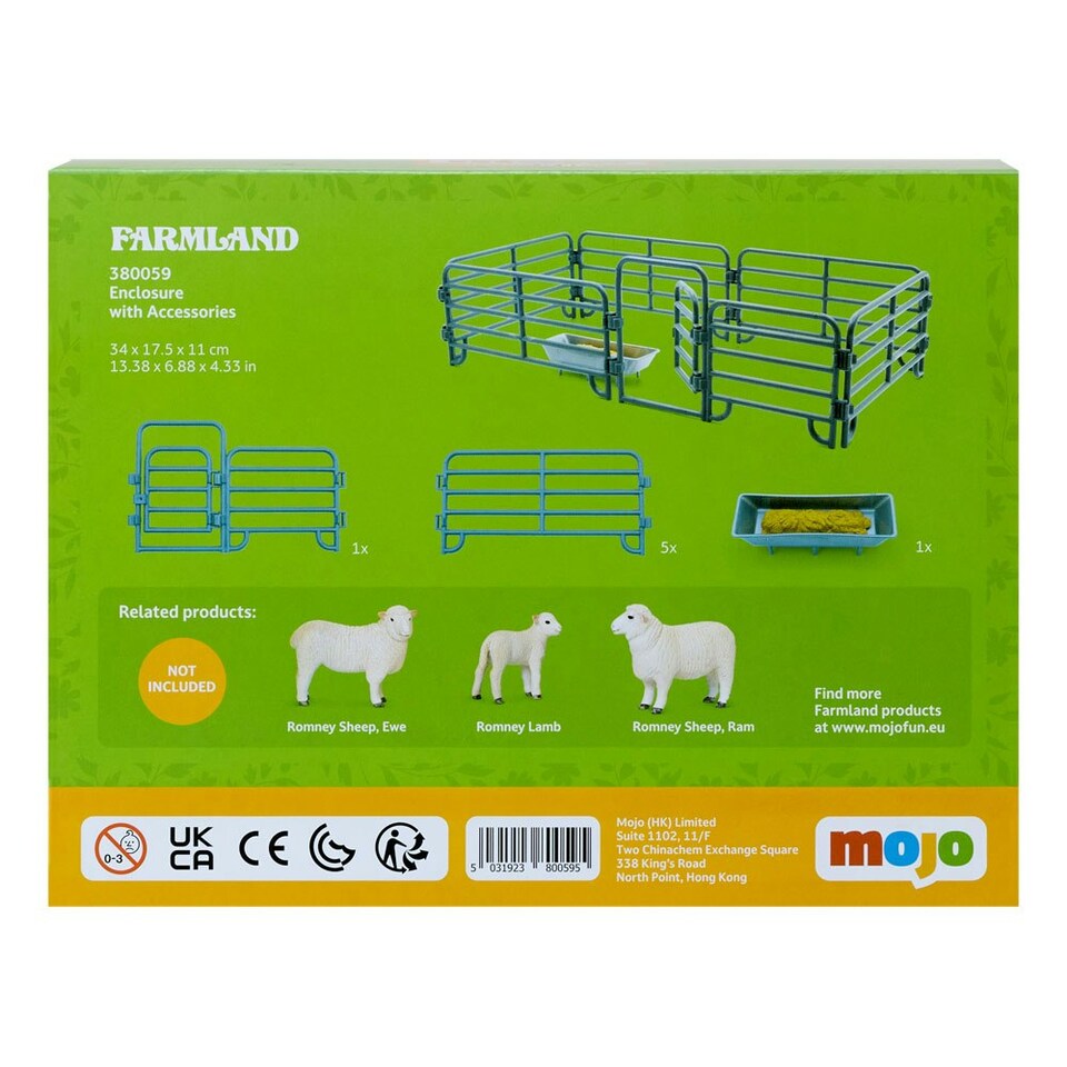 image 1 of MOJO Farmland Enclosure with Accessories Toy Playset (380059)