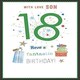 image 1 of Son Stylish 18th Fantastic Happy Birthday Card