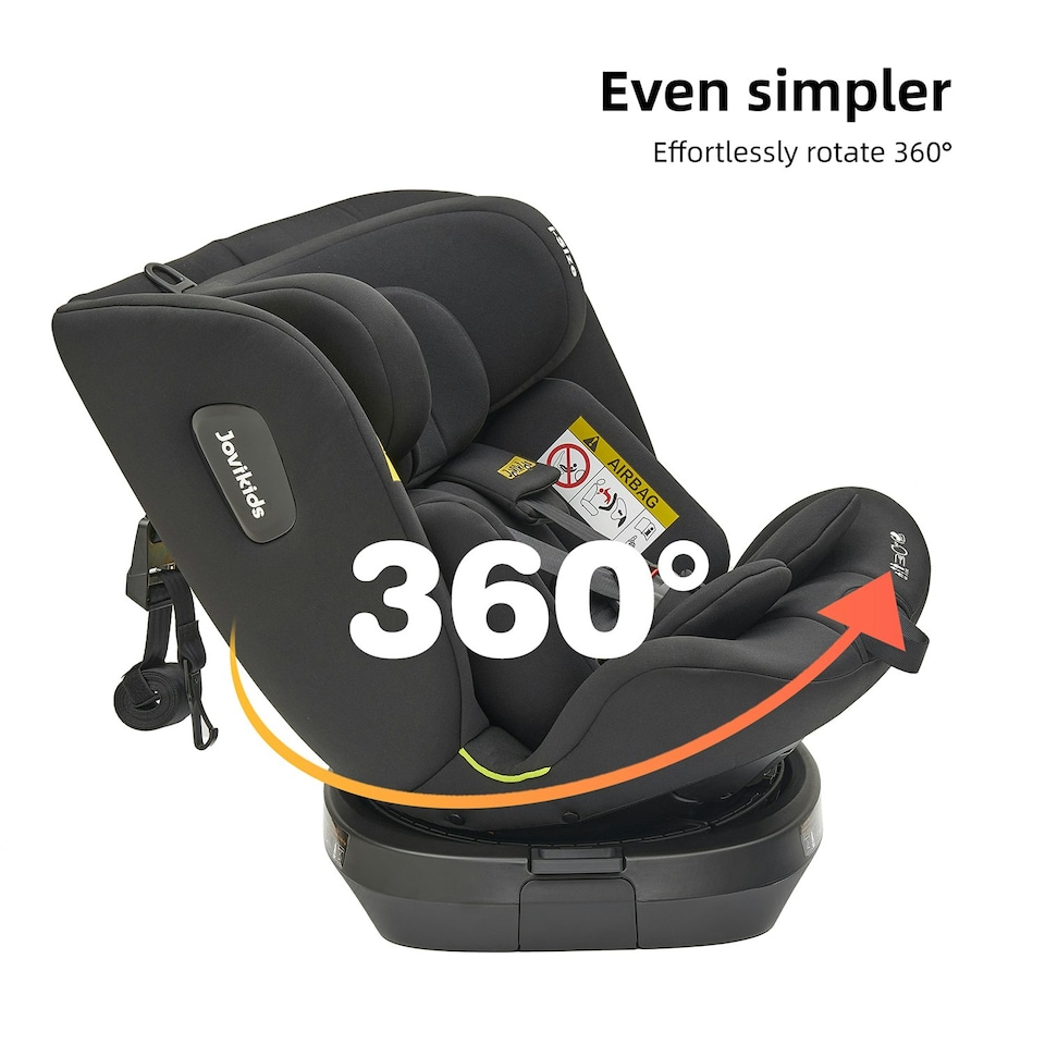 image 1 of JoviKids Spin Ranger TT Car Seat Black Black